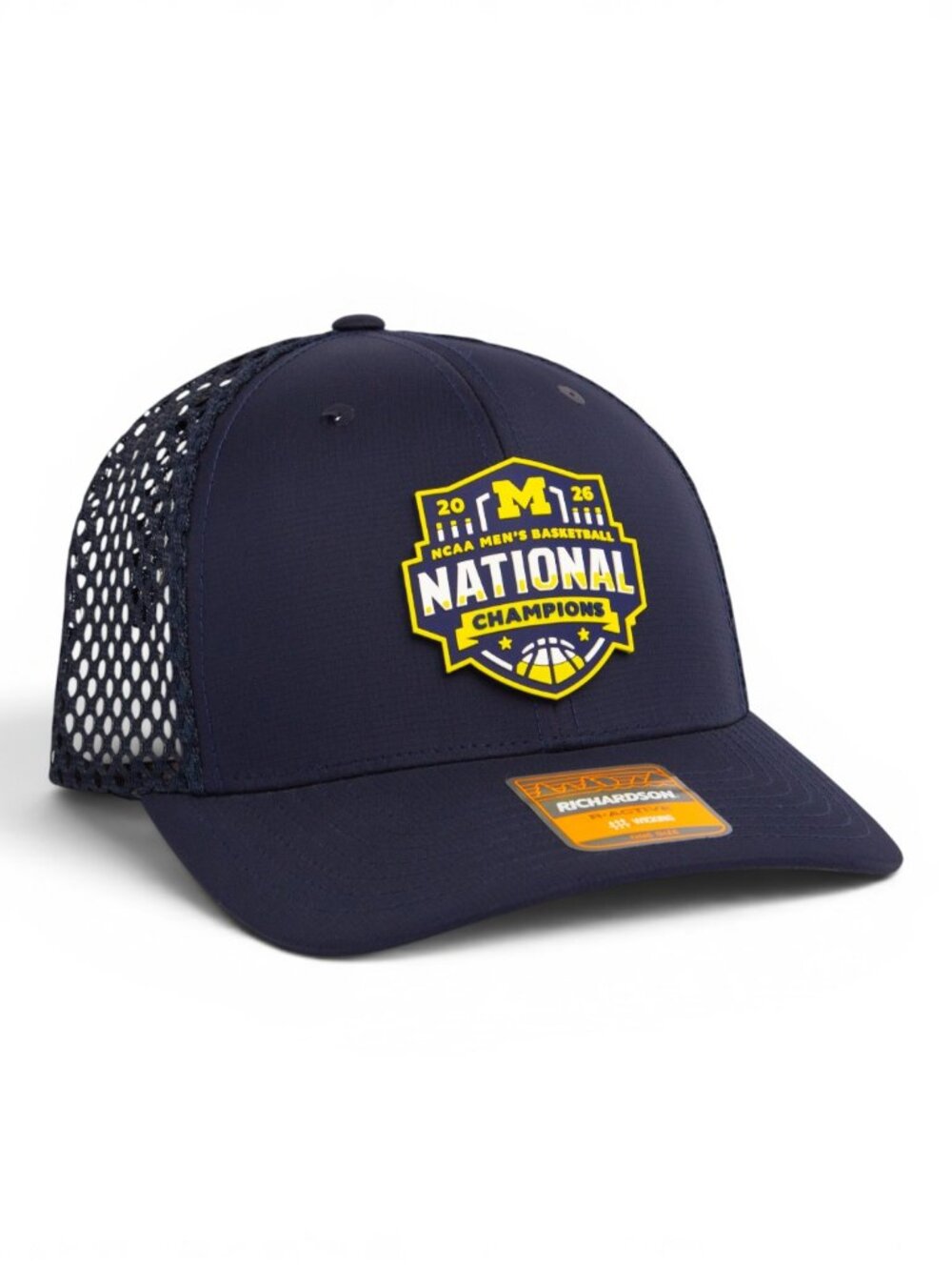 Michigan Wolverines 2026 Basketball National Champions 3D Trucker Hat
